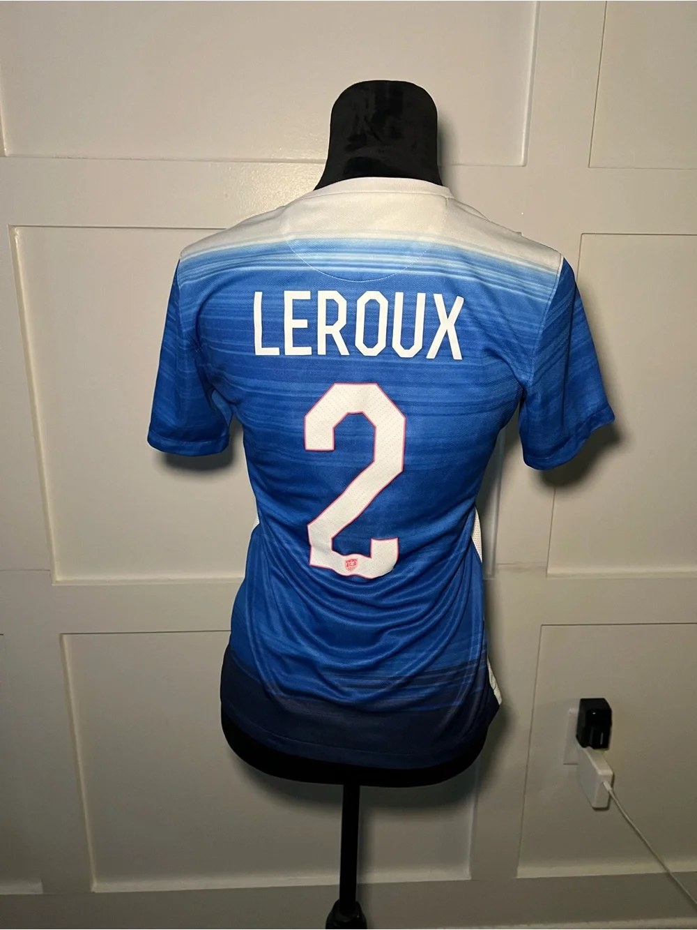 Nike Women's US Soccer Blue #2 Leroux Jersey